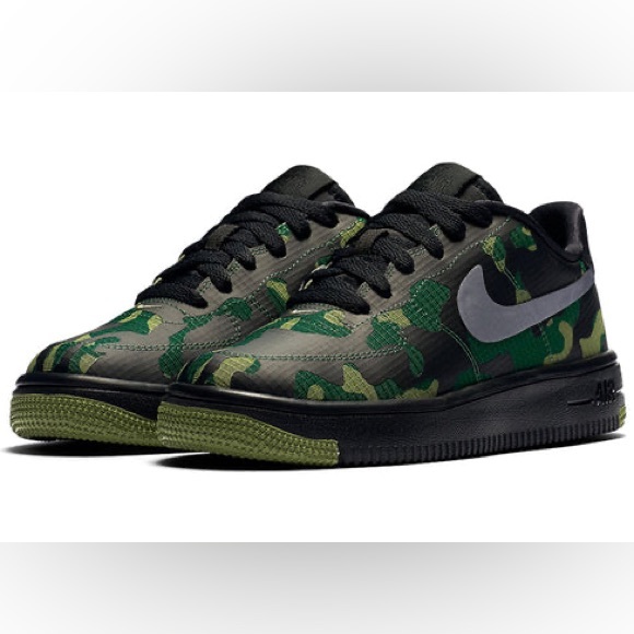 Nike Air Force 1 Ultraforce SE GS 'Camo Ripstop' 859340-002 Youth Size 6.5 - Picture 2 of 15